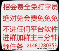  免费招打字员不进平台